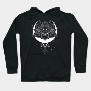 Moon Lotus Flower Hoodie